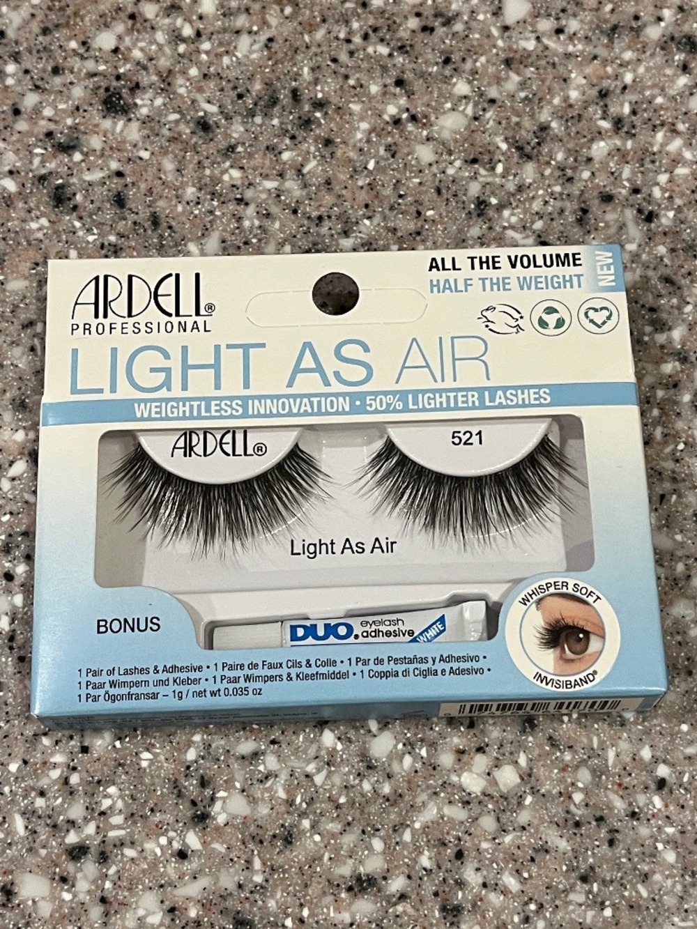 Ardell Light As Air 521 False Lashes + DUO Clear Adhesive | NIB - Picture 6 of 9
